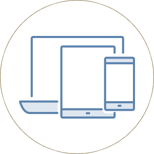 icon showing desktop, tablet, and mobile screen sizes